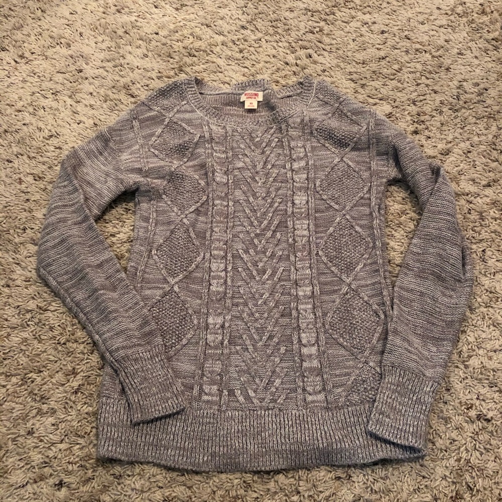 cable knit sweater